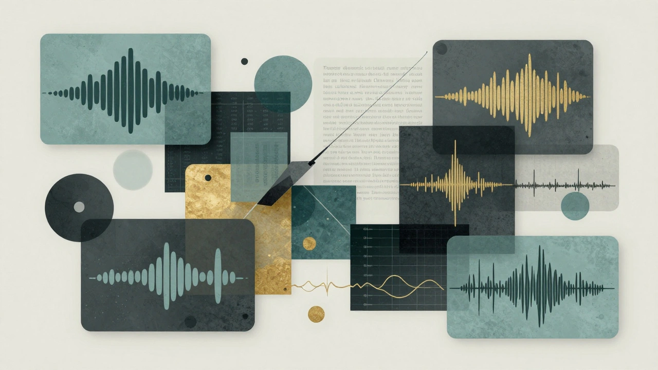 Mechanical symphony of multimodal AI data streams in fragmented geometric forms.