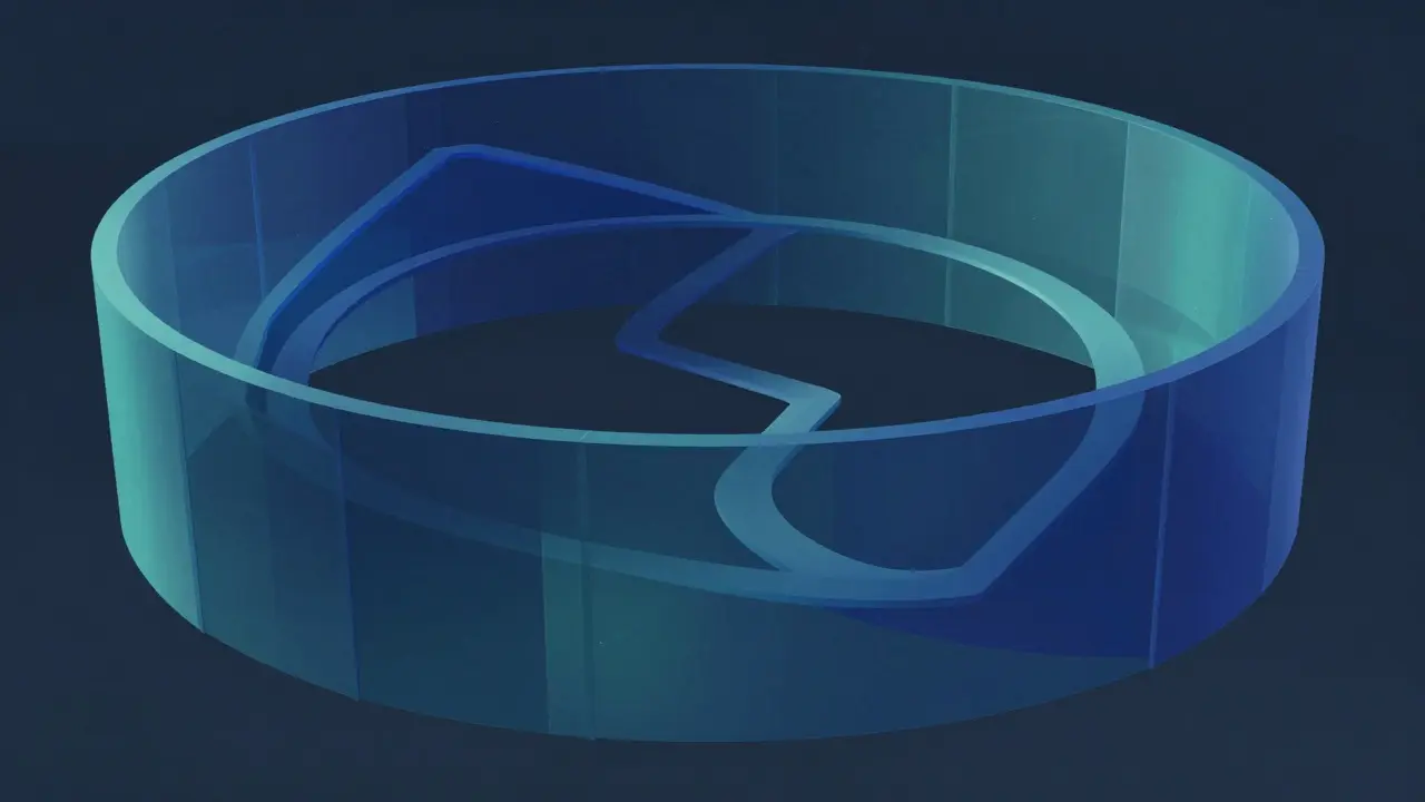 Cubist visualization of curved geometric paths preserving function.