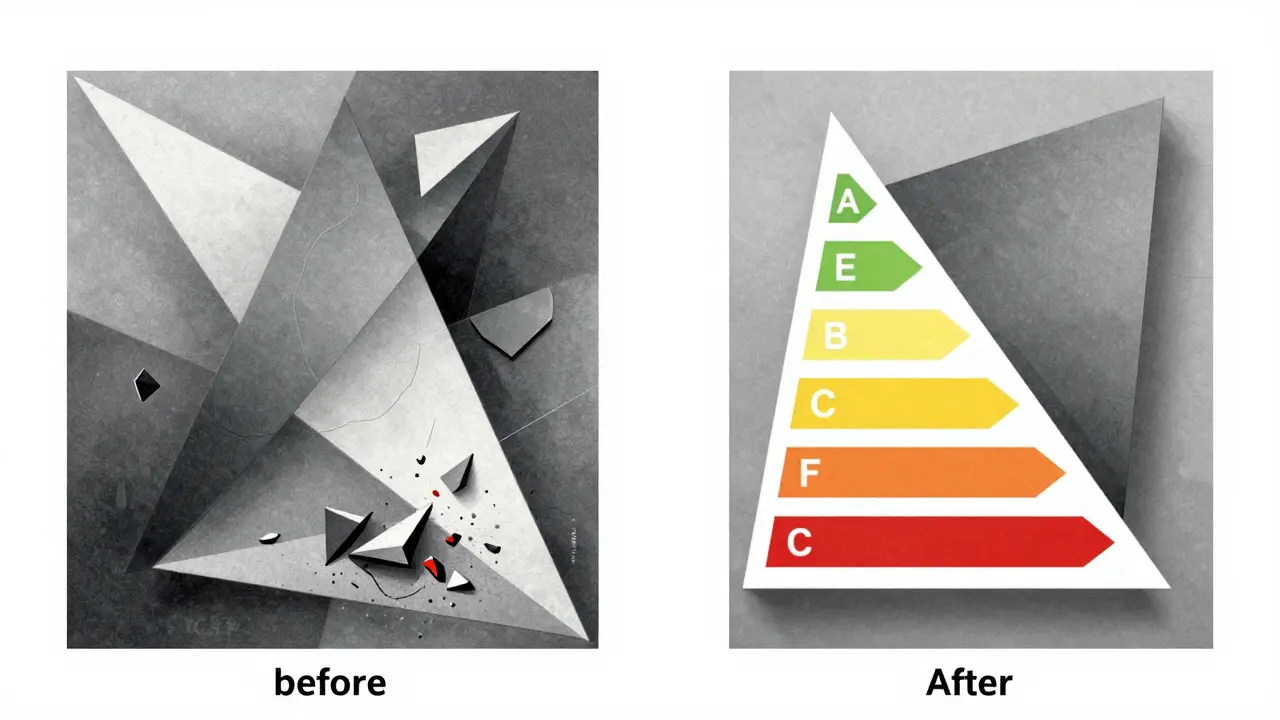 Geometric cubist representation of AI cost efficiency gains