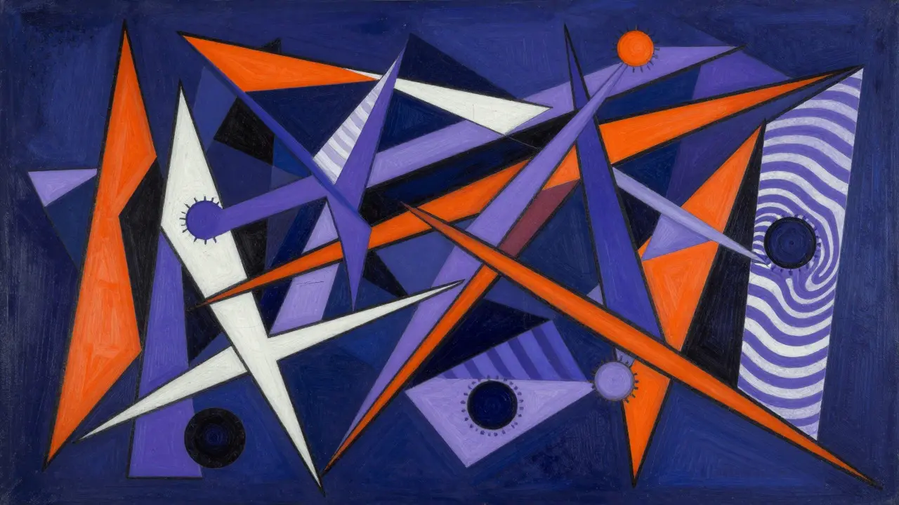 Cubist depiction of predictive IT analytics network