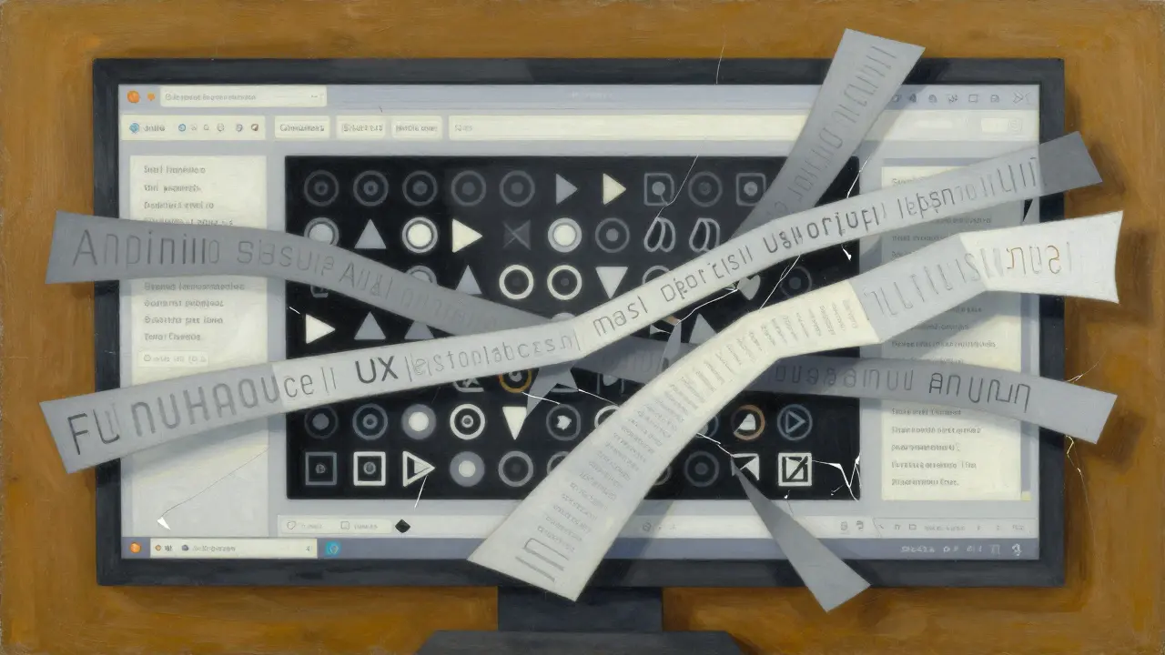 Cubist illustration of synchronized typing indicators and scrolling