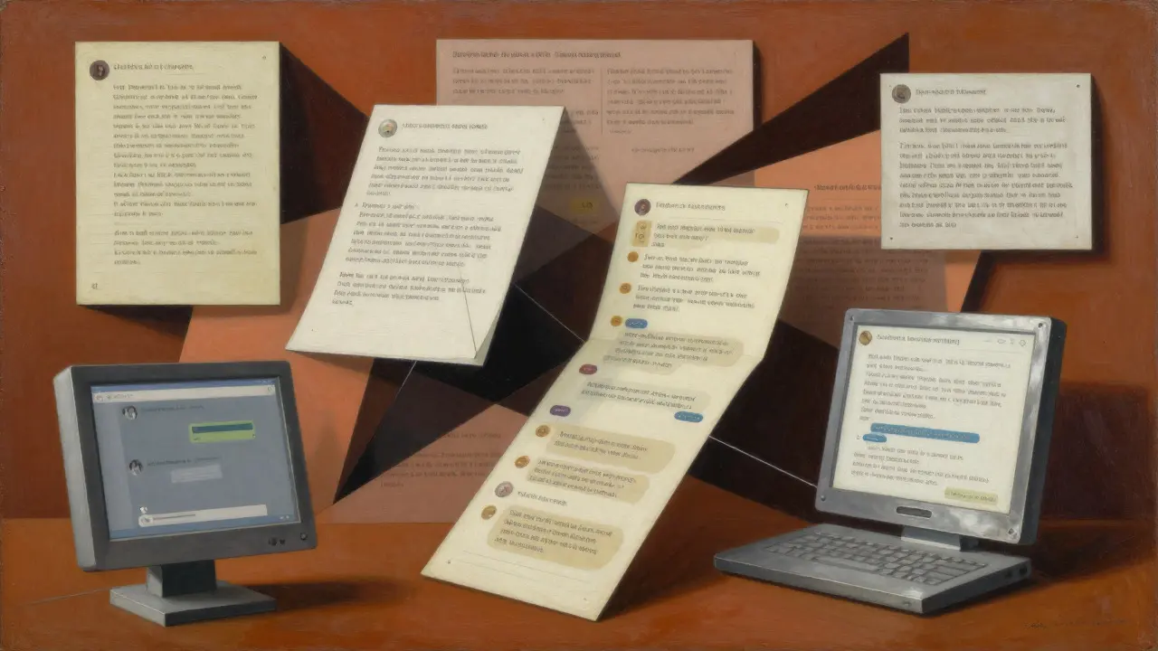 Cubist visualization of AI creating knowledge guides