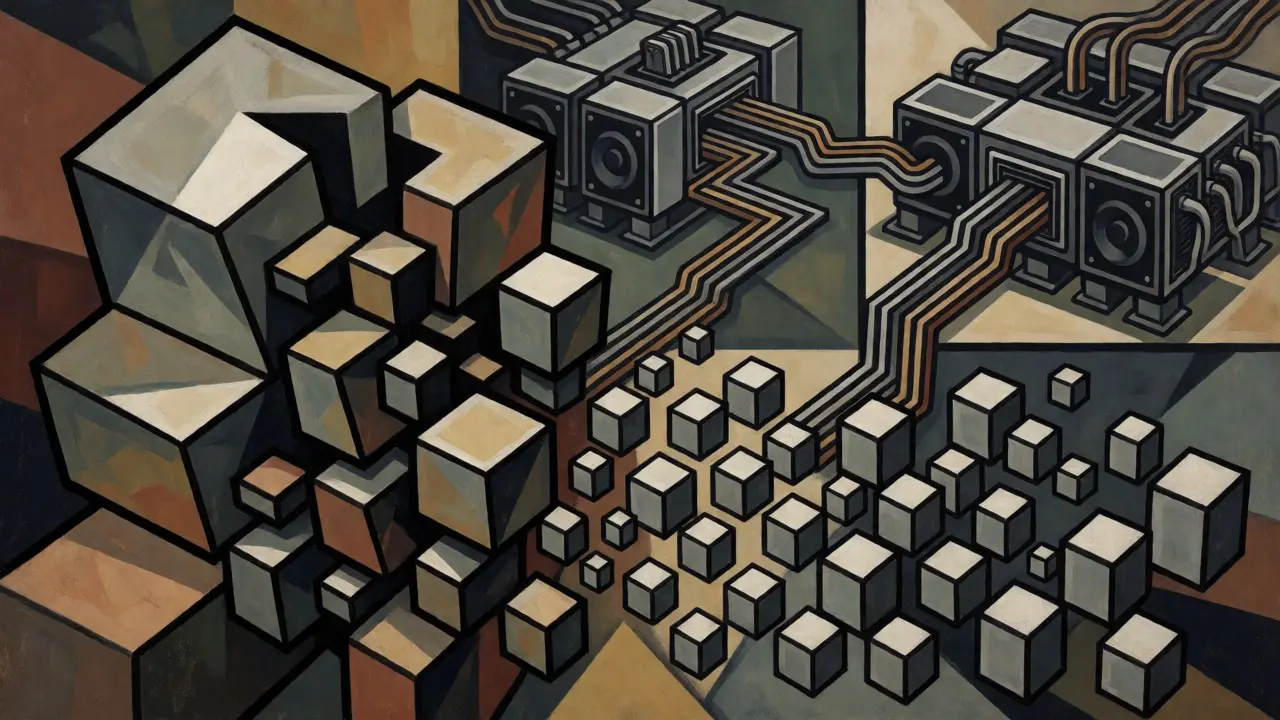 Cubist visualization of quantization and parallel processing