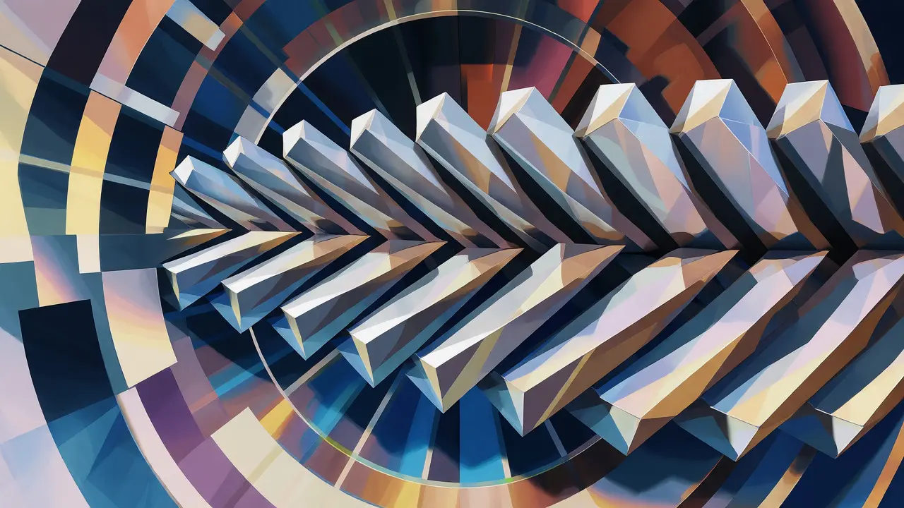 Rotating vector arrows illustrating RoPE mechanics
