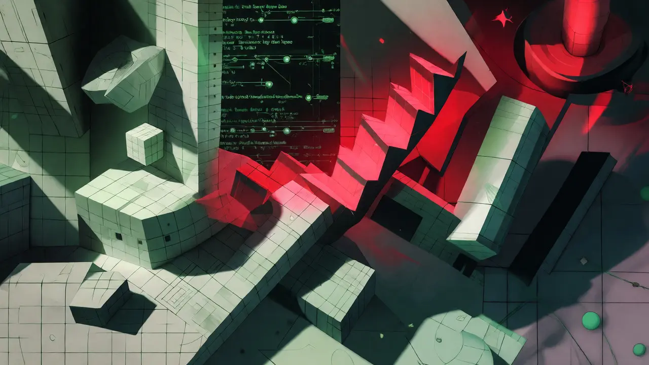 Distorted geometric shapes highlighting RoPE bias and hybrid futures
